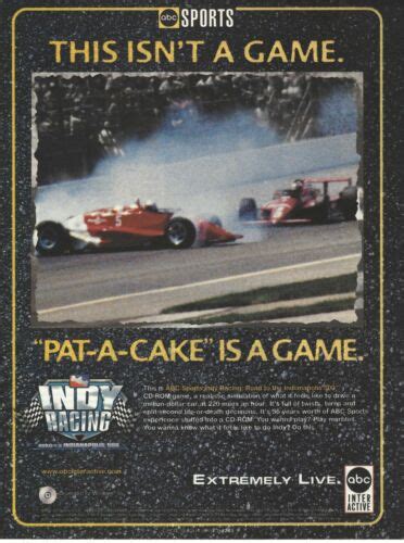 Abc Sports Indy Racing Print Adposter Art Pc Big Box Ebay