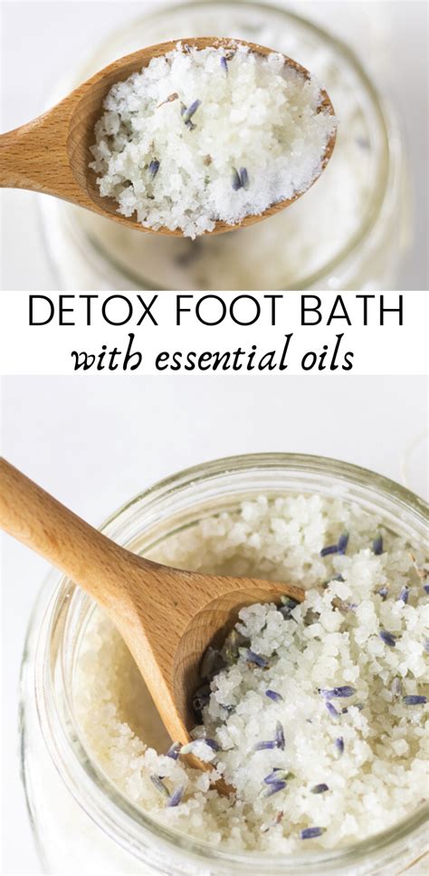 Detoxifying Foot Bath Recipe Recipe Bath Recipes Foot Soak Recipe