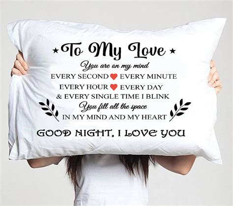To My Love Good Night Pillow Case Most Needed Ts