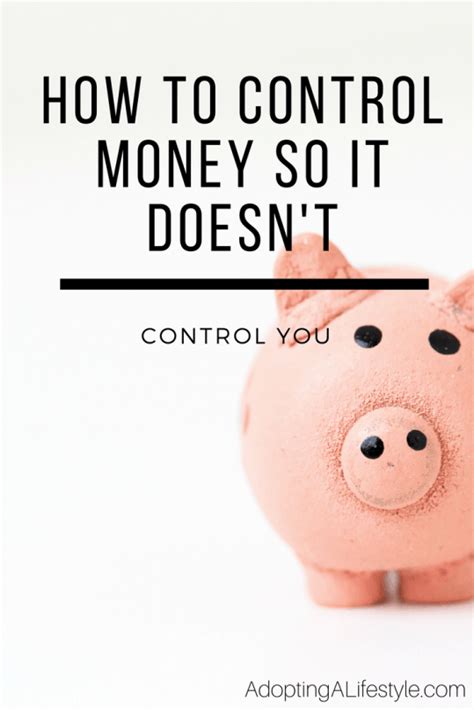 Dont Let Your Money Control You How To Be In Control Of Your Money