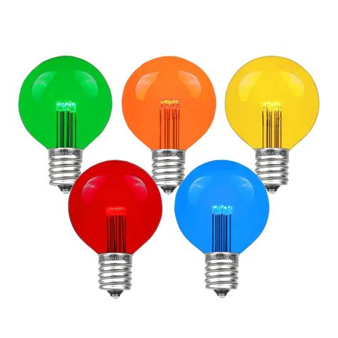 Multi Assorted Color Led G50 Globe Bulbs Novelty Lights