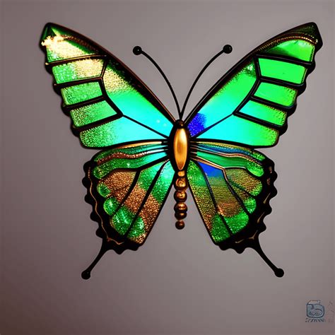 Beautiful Iridescent Butterfly Wings · Creative Fabrica