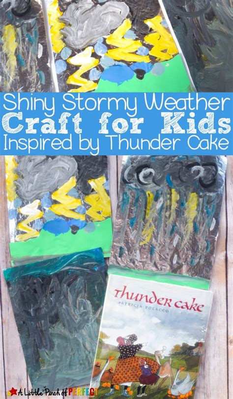 Stormy Weather Art for Kids Inspired by Thunder Cake - | Weather art