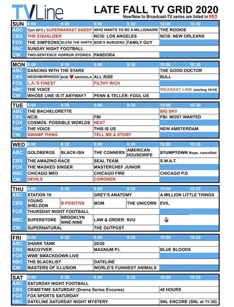 Printable Directv Channel Guide 2020 Customize And Print