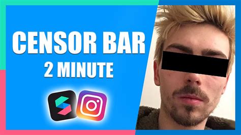 Three Minute Censor Bar Filter Effect Easy Instagram Facebook