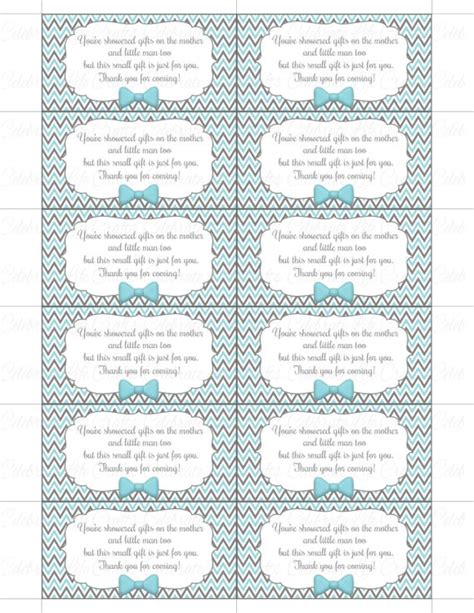 These are still my favorite because they can be so personalized. Thank You Baby Shower Printable Tag Labels - Printable Baby Shower Party Decorations - Aqua Gray ...