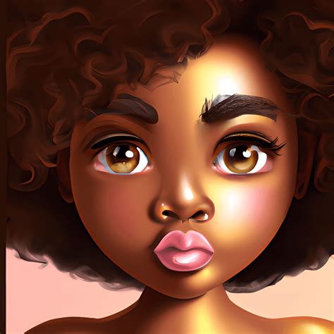 Hyper Realistic African American Woman · Creative Fabrica