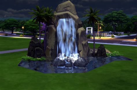 Núi Đá Pinnacle Rock And Thác Nước Waterfall The Sims 4 Sims4 Clove