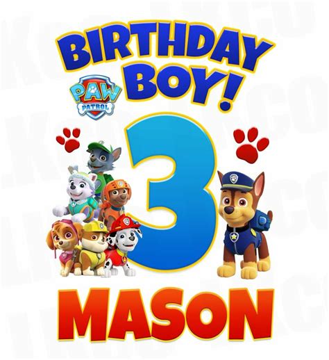 Download High Quality paw patrol clipart birthday boy Transparent PNG