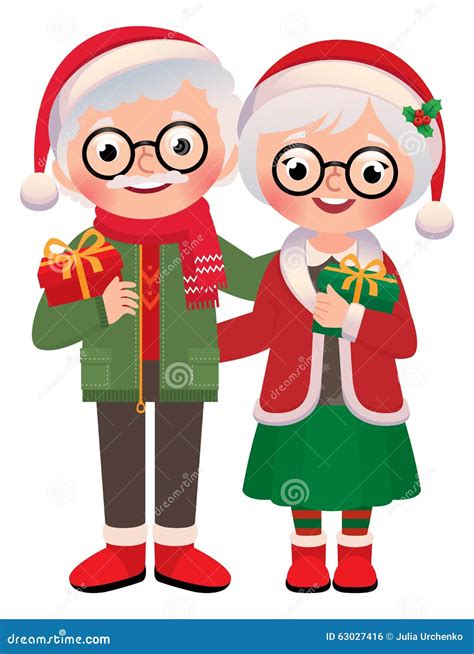 Older Couple On A Walk Cartoon Vector 141644079