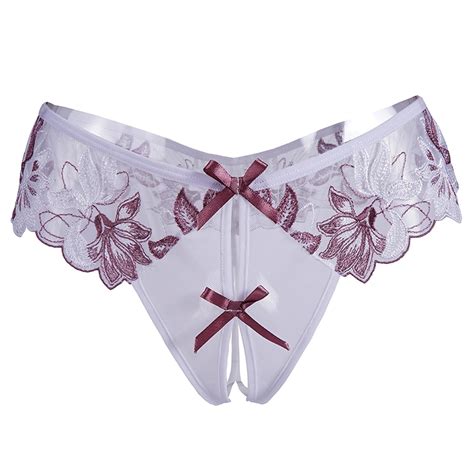 Aliexpress Buy Sexy Women Transparent Panties Open Crotch Panty G