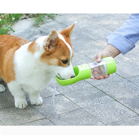 Portable Pet Outdoor Water Feeder Dogs Water Bottle Multifunctional