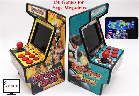 156 Games For Sega Megadrive Retro Mini Arcade Game Console With 28