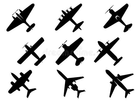 Aircraft Silhouette Stock Illustrations 45212 Aircraft Silhouette