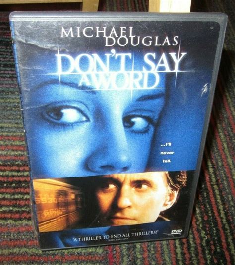 Dont Say A Word Dvd 2005 Checkpoint Sensormatic Lenticular Widescreen For Sale Online Ebay