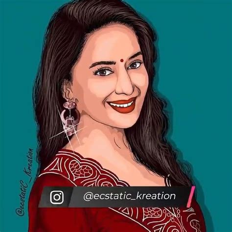 Madhuri Dixit Fan Art 🖼 October 2020 [video] Beautiful Indian Actress Bollywood Stars