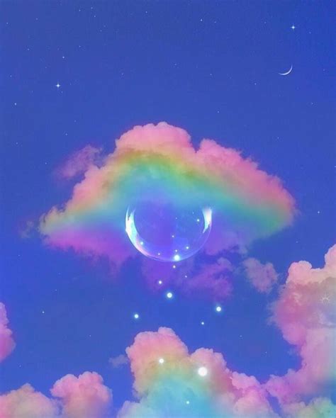 Pin By Tuệ Linh 🌙 On декорации In 2020 Rainbow Wallpaper Aesthetic