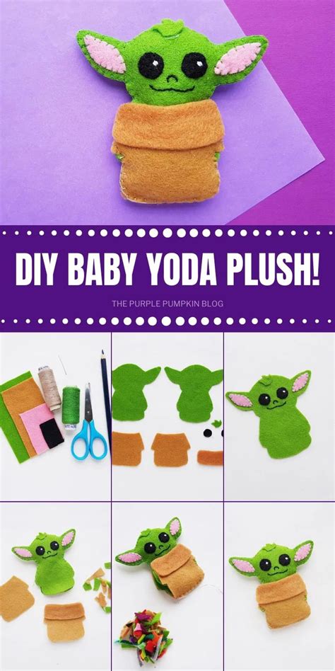 Make Your Own Diy Baby Yoda Plush Cute Mini Felt Baby Yoda Tutorial