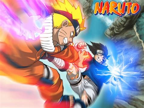 Nos coups de coeur sur les routes de france. Fonds d'écran Manga > Fonds d'écran Naruto Naruto VS Sasuke... par typhon2 - Hebus.com
