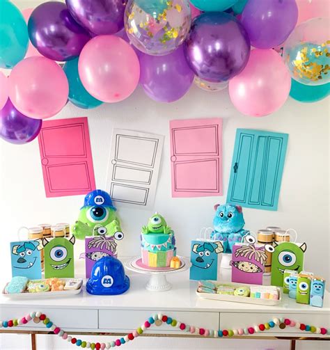 Monsters Inc Birthday Party Ideas Ashley Brooke Nicholas Monster