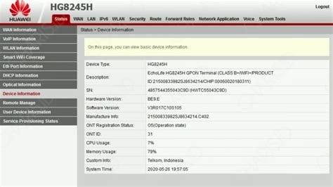 Untuk modem saya di atas menggunakan user admin dan password mn@lh4!nk9#m. 3 Cara Login Admin IndiHome Fiberhome, ZTE, Huawei