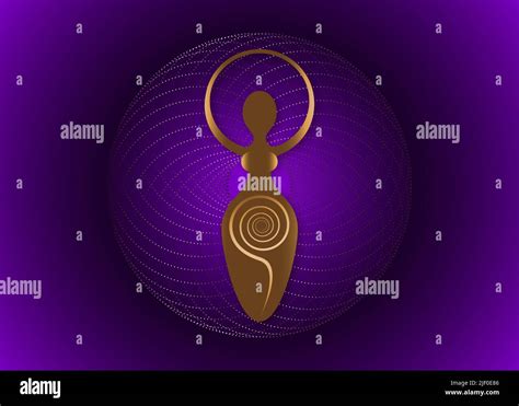 Wiccan Woman Logo Spiral Goddess Of Fertility Pagan Symbols Cycle Of Life Death And Rebirth