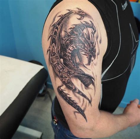 Dragon Tattoo Sleeve Girl