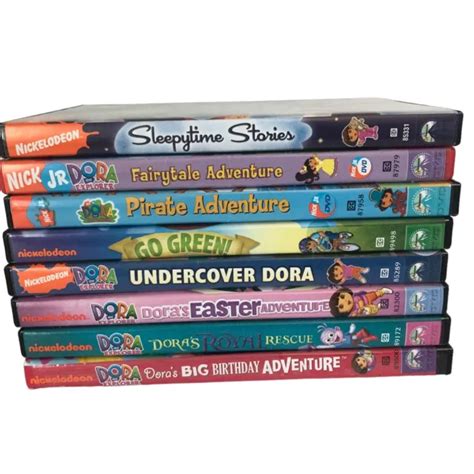 Dora The Explorer Nick Jr Dvd Lot Of Pirate Fairytale Birthday