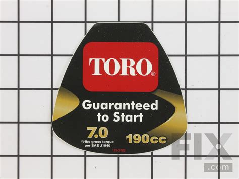 Oem Toro Lawn Mower Decal Shroud Ships Today Fix Com