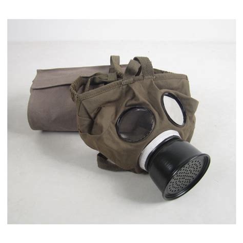 Ww1 M1915 German Gas Mask Gummimaske And Bag