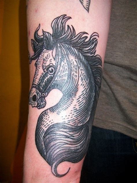 Black Horse Tattoo On Arm Tattooimagesbiz