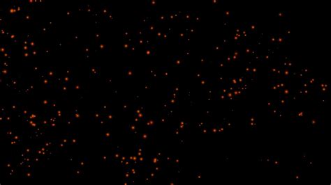 Particles Overlay Effect 4k Dancing Orange Particles Black Screen Youtube