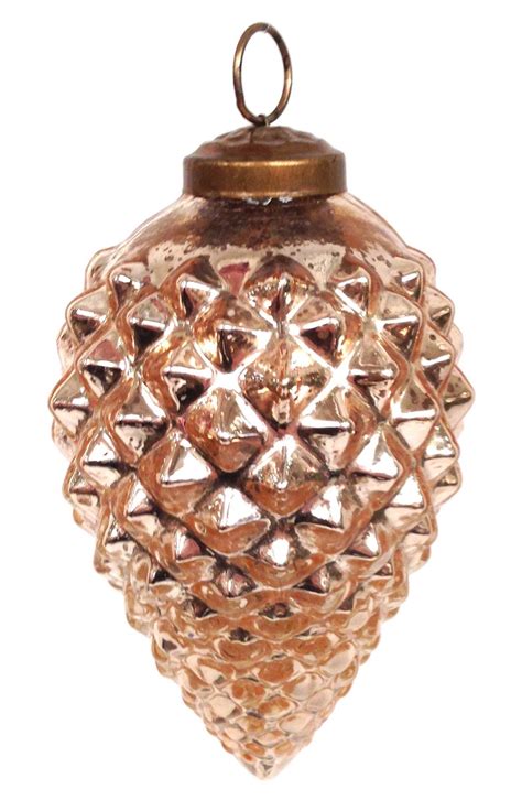 Arty Copper Glass Pinecone Ornaments Set Of 2 Nordstrom