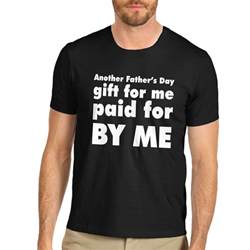 Trend Mens Cotton Novelty Funny Design Fathers Day T T Shirt Black