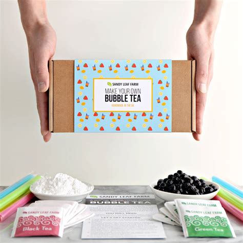 bubble tea making kit by sandy leaf farm