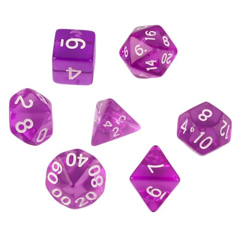 7pcsset Games Multi Sides Dice D4 D6 D8 D10 D12 D20 Gaming Dices New