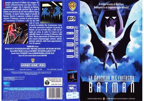 Batman Mask Of The Phantasm 1993 On Warner Home Video Italy Vhs