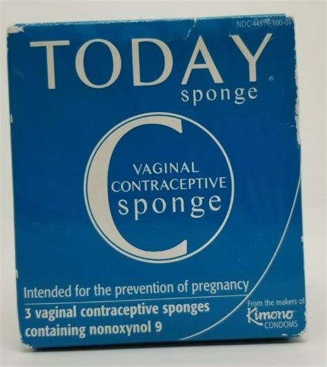 Today Sponge Vaginal Contraceptive Sponge Green Pack Of 3 For Sale Online Ebay