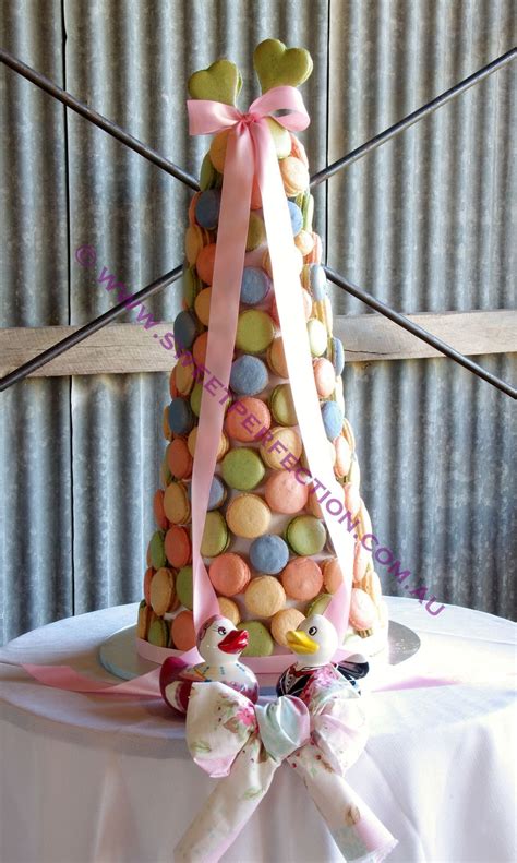 Pastel Toned Macaron Wedding Tower For A Vintagecountry