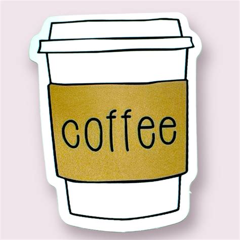 coffee cup sticker cutandcropped