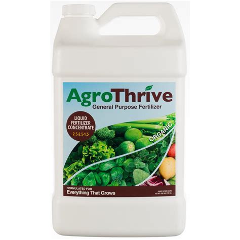 Agrothrive Agrothrive 1 Gal General Purpose Organic Liquid Fertilizer