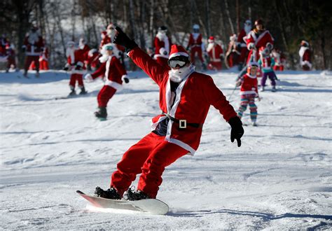 Skiing Santas Ho Ho Hold Court At Sunday Rivers Annual Bash