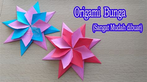 Origami Bunga How To Make Origami Flower Youtube