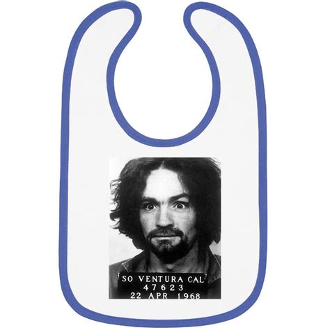 Charles Manson Mugshot Bibs Serial Killer Haunting Of Sharon Tate Bibs