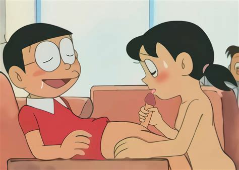 Minamoto Shizuka Nobi Nobita Doraemon Animated Animated Gif Girl Boys Black Hair Blush