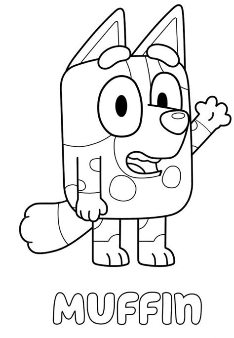 Bluey Cartoon Coloring Page Pin On Coloring Pages Kids Colouring