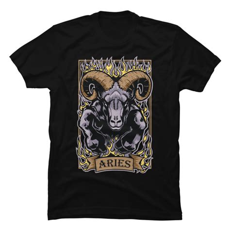 Aries Ram Zodiac Sun Sign Astrology Buy T Shirt Designs