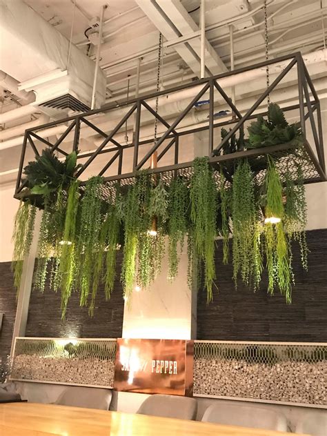 Urban Industrial Style Metal Hanging Planter With Lights Would Love