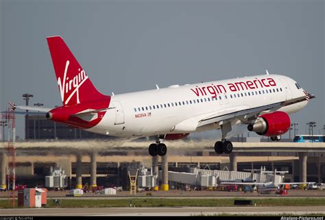 N639VA Virgin America Airbus A320 At Dallas Fort Worth Intl Photo