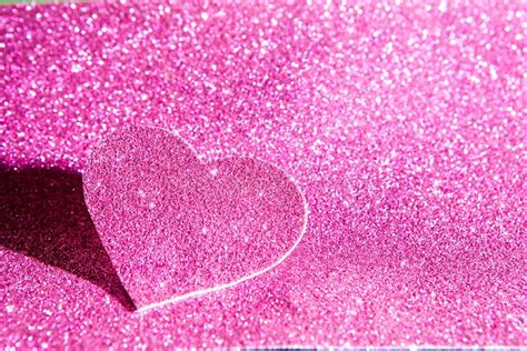 Pink Glitter Background Love